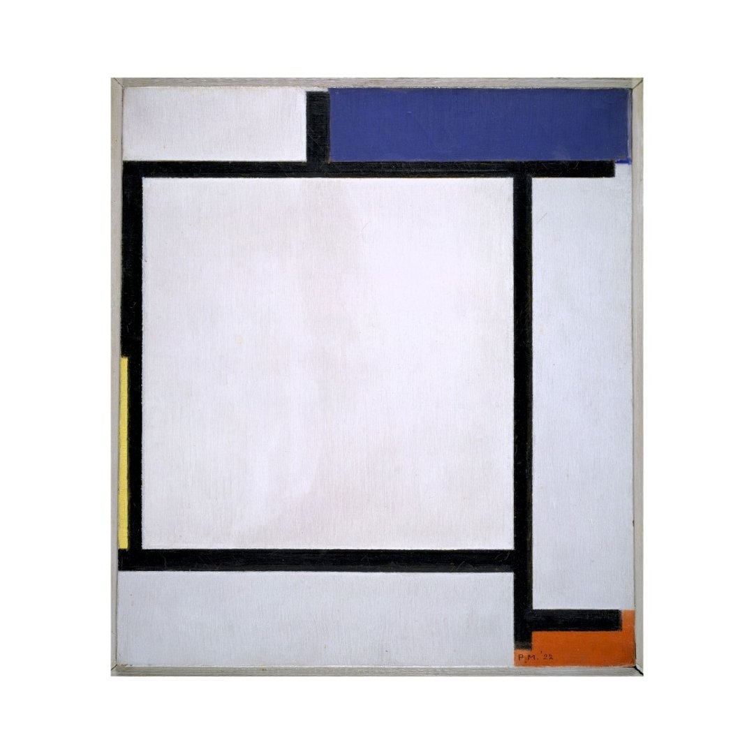 【原版海报】Piet Mondrian | Composition with Blue, Black... - 海报/装饰画/版画 - 纸 蓝色