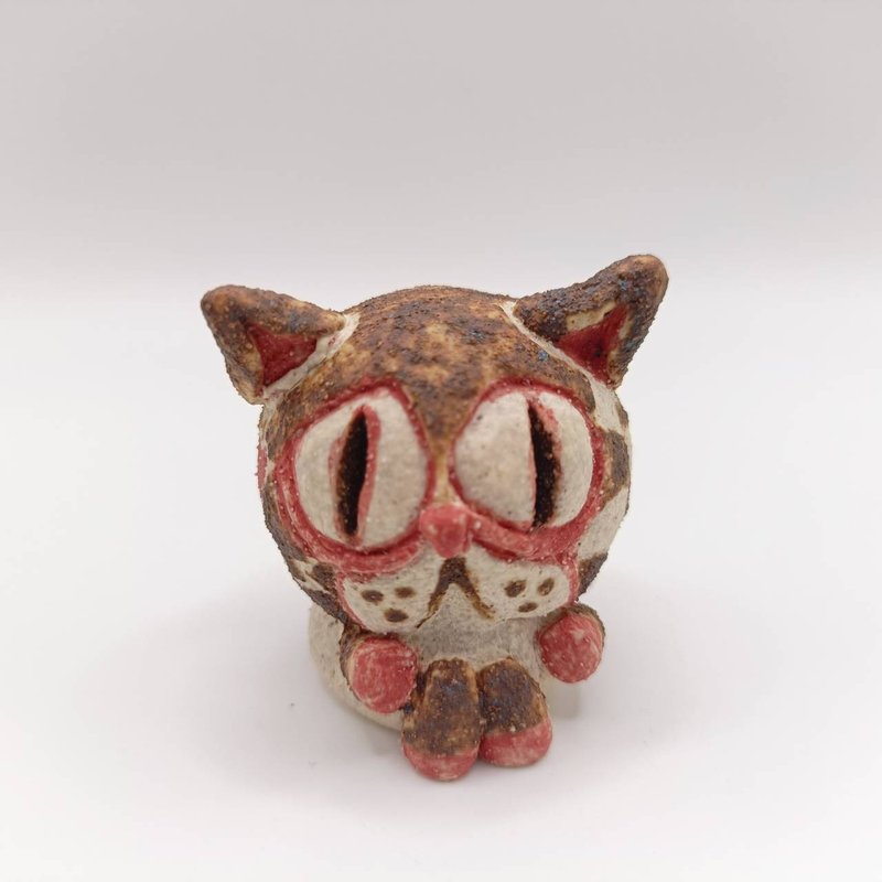 伤心的猫 - 玩偶/公仔 - 陶 多色