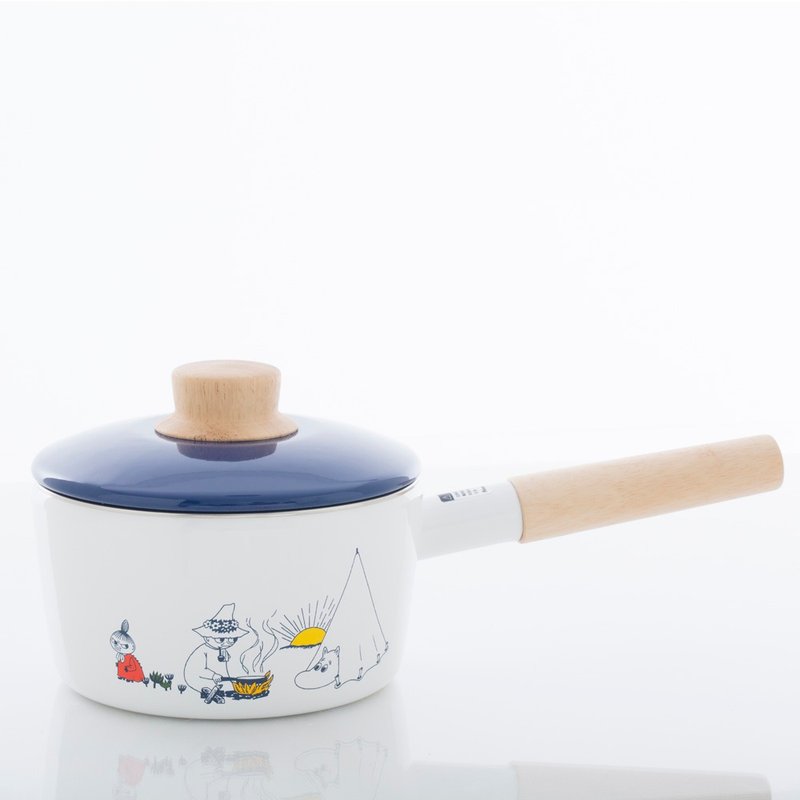 【富士珐琅】MOOMIN 噜噜米单柄附盖调理锅 - 锅具/烤盘 - 珐琅 