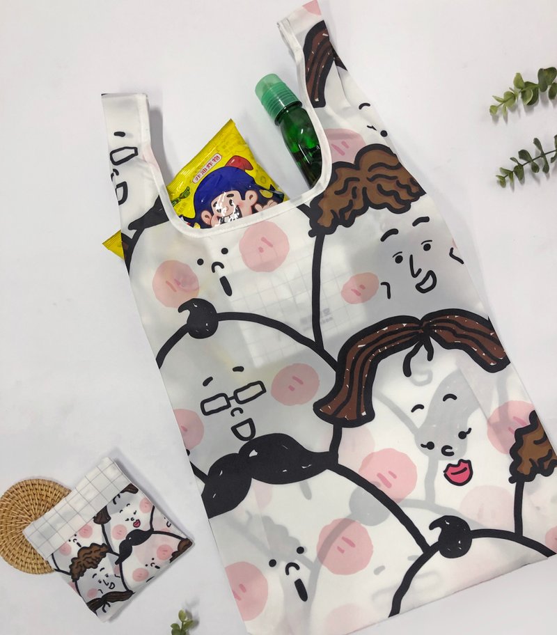 Sunny Bag x 阿泥空空-办公室成员收纳购物袋 - 零钱包 - 其他材质 白色