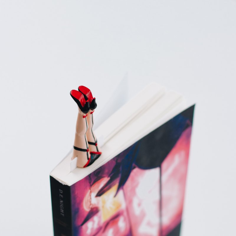 Cabaret In Stockings Bookmark Legs Librarian Bookish Gift For Woman - 书签 - 塑料 多色