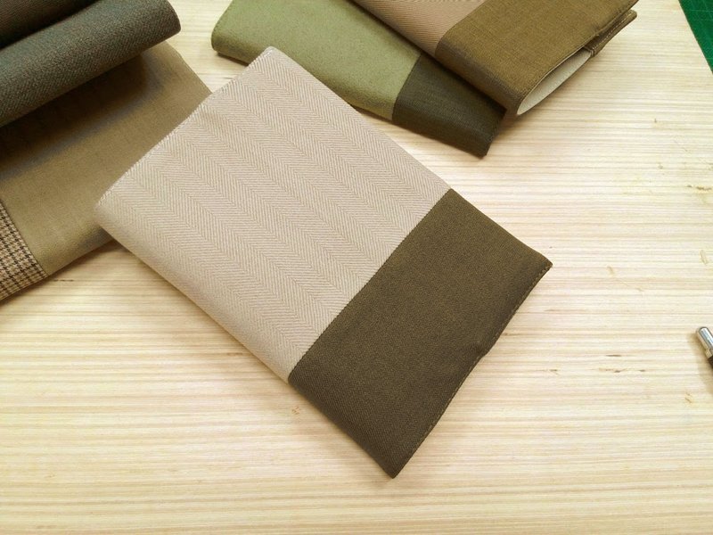 精致A6布书衣~浅卡其色(独一商品)B04-012 - 笔记本/手帐 - 其他材质 