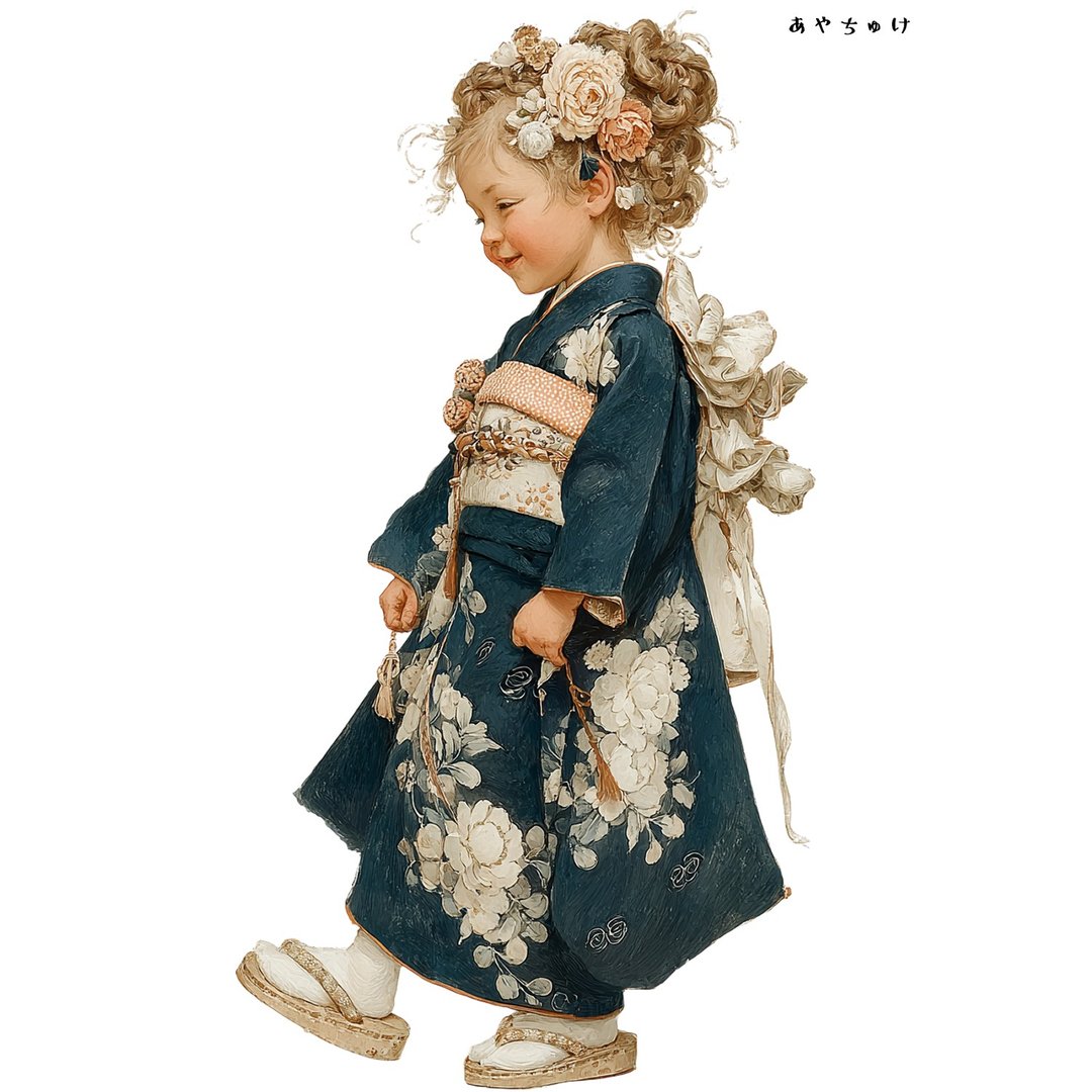 【12月新品4】07-114-0348 人物贴纸 和服复古 - 贴纸 - 纸 