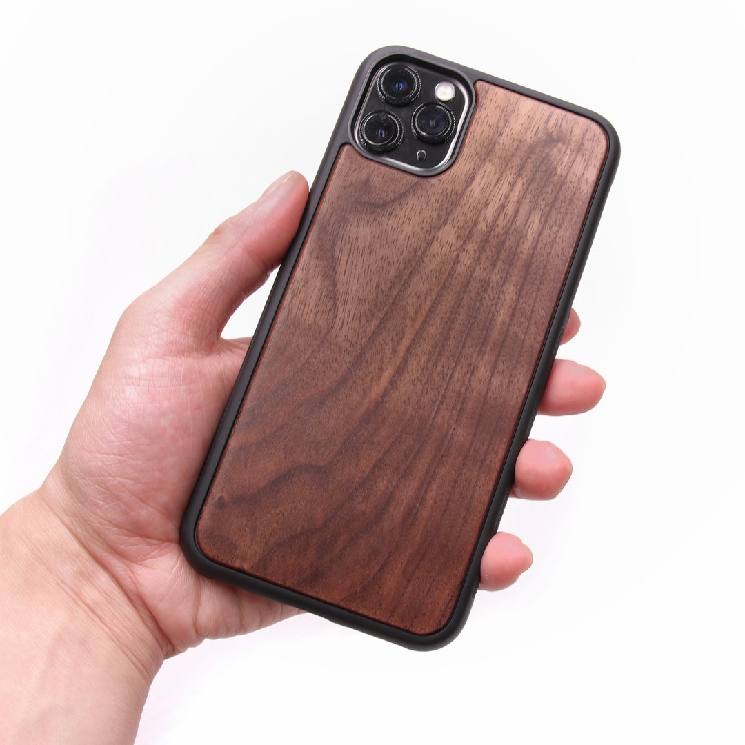 IPHONE 11 Pro Max 实木手机壳－胡桃木 - 手机壳/手机套 - 木头 