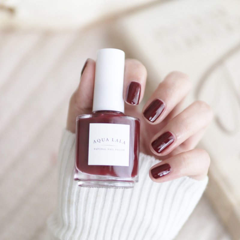 Aqualala-天然无害指甲油 •无臭味-N319 彼岸花的约定 - 指甲油/指甲贴 - 玻璃 
