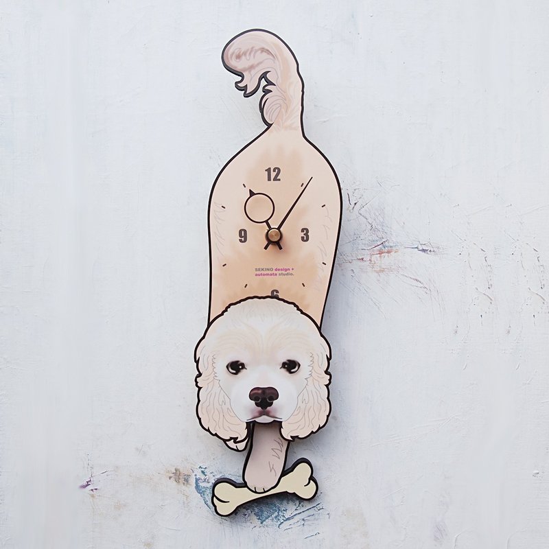 D-108 美国可卡 - 动物造型钟摆钟 - 时钟/闹钟 - 木头 