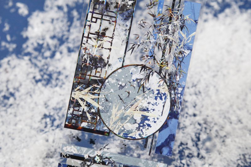 江雪 中國古風冬景 松竹梅 PET 和紙膠帶 貝殼光 10米卷 - 纸胶带 - 其他材质 多色