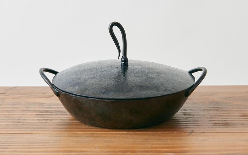 Blacksmith's Iron Pot M / Special Lid Set - 锅具/烤盘 - 其他金属 黑色