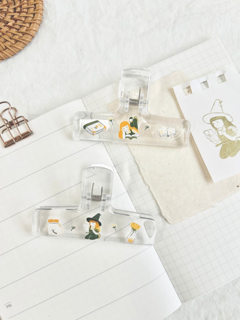 魔女主题 | 夹子 - 文件夹/资料夹 - 塑料 透明