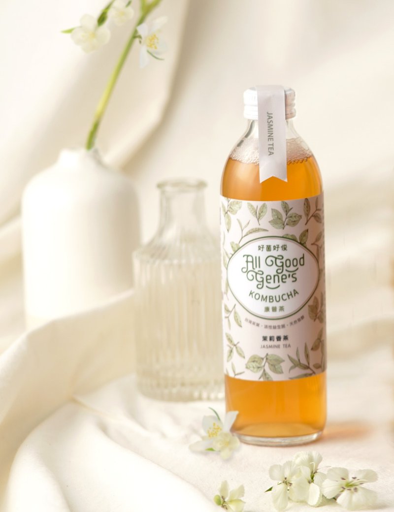 All Good Gene's 茉莉香茶康普茶12瓶/ 300ml Jasmine Kombucha - 茶 - 新鲜食材 