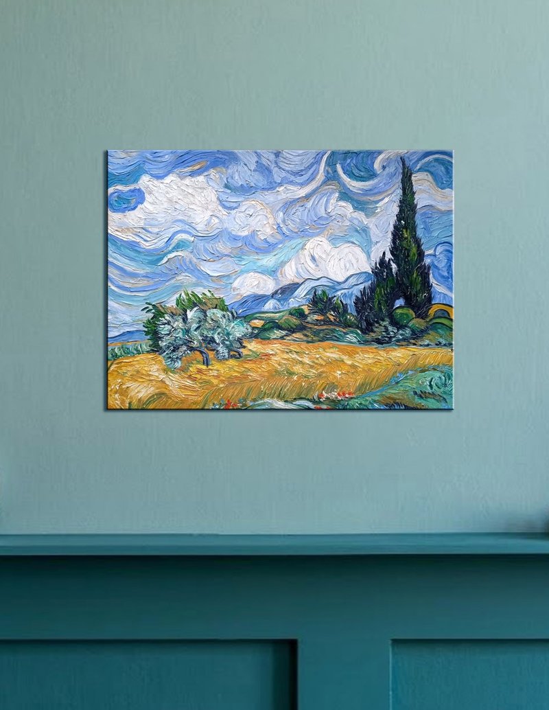 风景挂画 手绘绘画 家居装饰画 手绘绘画 梵高 家居装饰画 装饰画 - 海报/装饰画/版画 - 其他材质 多色