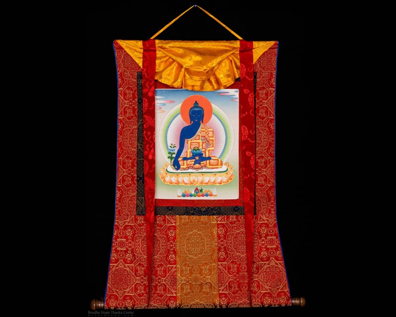 宁静的药师佛唐卡  内心平和疗愈 - 墙贴/壁贴 - 其他材质 多色