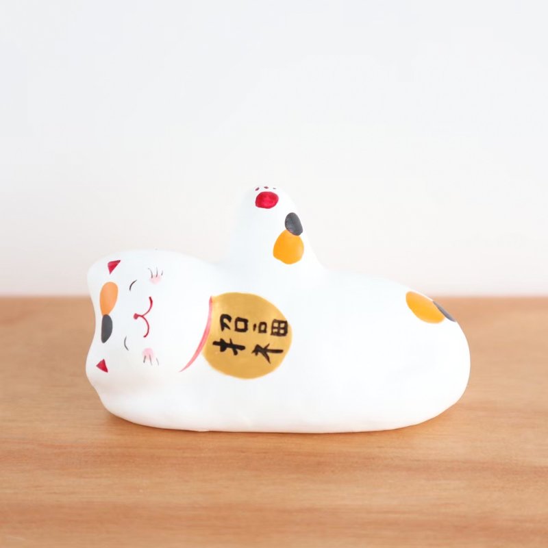 躺着的招财猫 - 摆饰 - 纸 