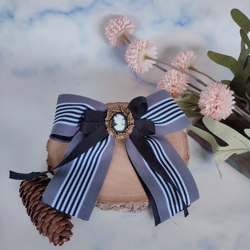 学院风弹簧夹 - 发饰 - 其他材质 黑色