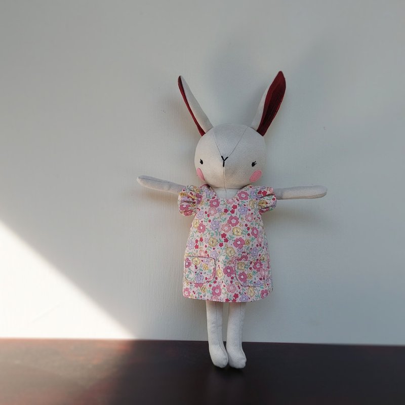 陪伴系列-兔宝宝娃娃 - 玩偶/公仔 - 棉．麻 卡其色
