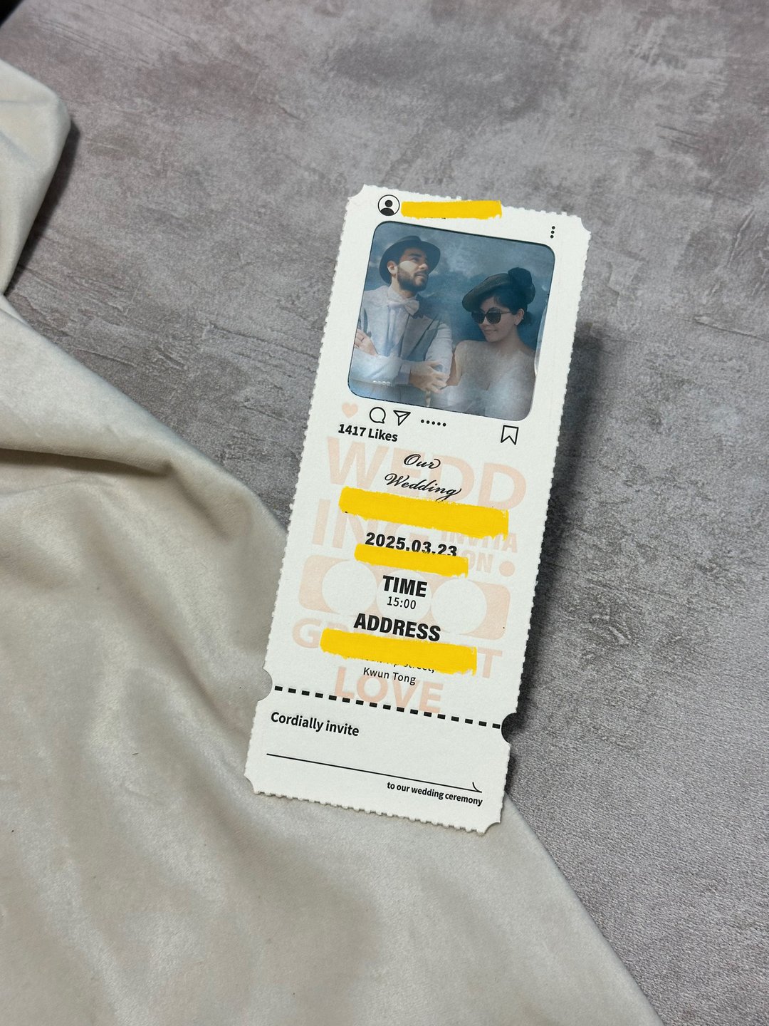定制化加厚棉纸菲林照片婚礼请柬喜帖订造 - 喜帖 - 纸 