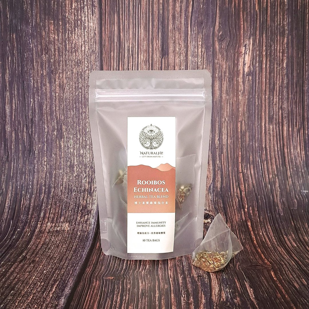 博士茶紫锥菊混合茶 | 10杯 | 改善过敏 | 增强抵抗力 | 花草茶 - 茶 - 植物．花 咖啡色