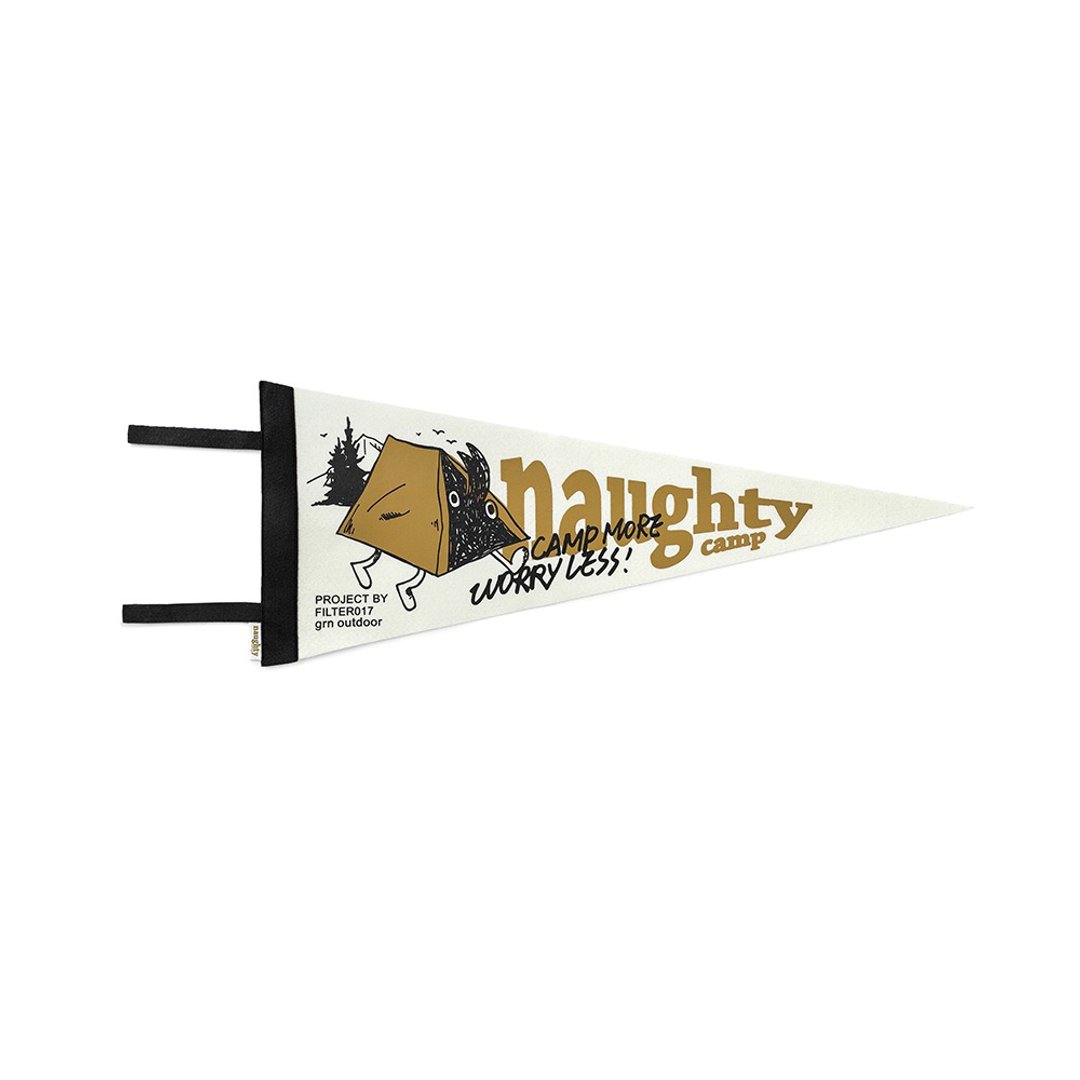 Naughty Camp  装饰三角旗 - 墙贴/壁贴 - 聚酯纤维 卡其色
