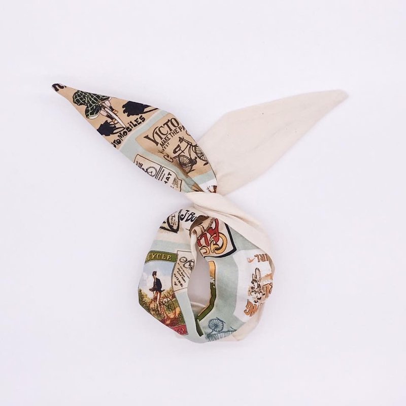 小青心 铁丝款 发带 手工发带 限量发带 - 发饰 - 棉．麻 绿色