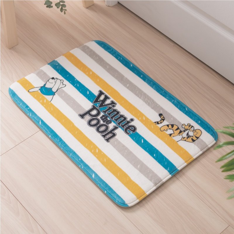 迪士尼・小熊维尼 探险好朋友 短绒吸水地垫 - 地垫/地毯 - 其他人造纤维 白色