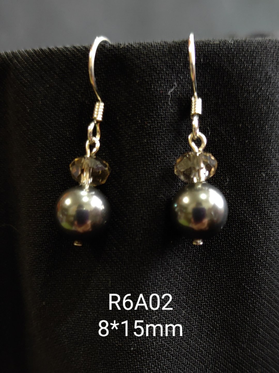 *我是设计*R6A02施华洛世奇水晶.珍珠耳环 - 耳环/耳夹 - 珍珠 