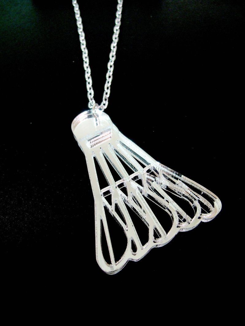 力克鸭/羽球魂/项链/钥匙圈/两用\加送一张狗狗猫猫明信片 - 项链 - 压克力 黑色