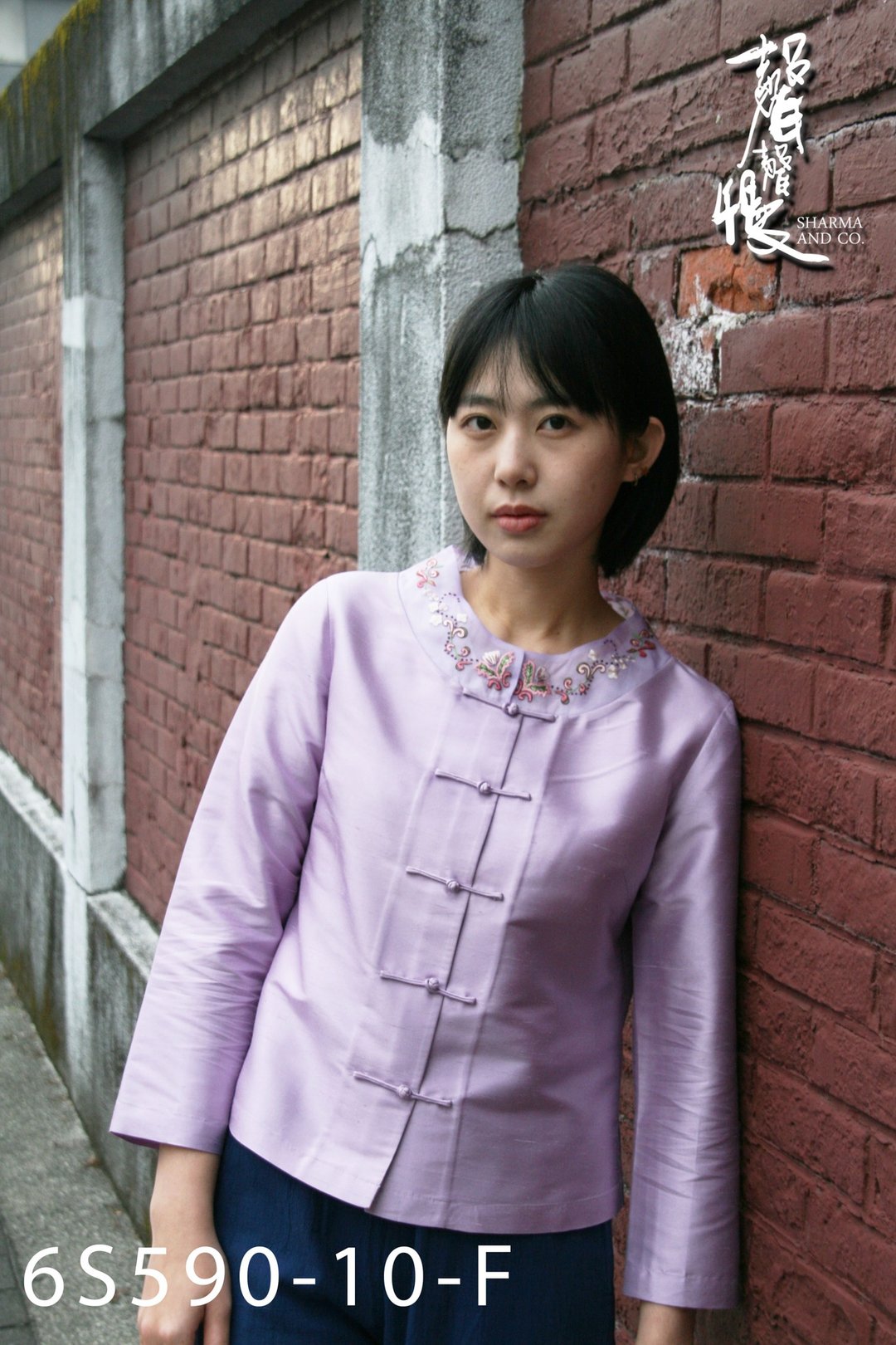 【声声慢】 典雅精致上衣 纯蚕丝 手工苏绣钮扣中国结 - 女装上衣 - 其他材质 多色