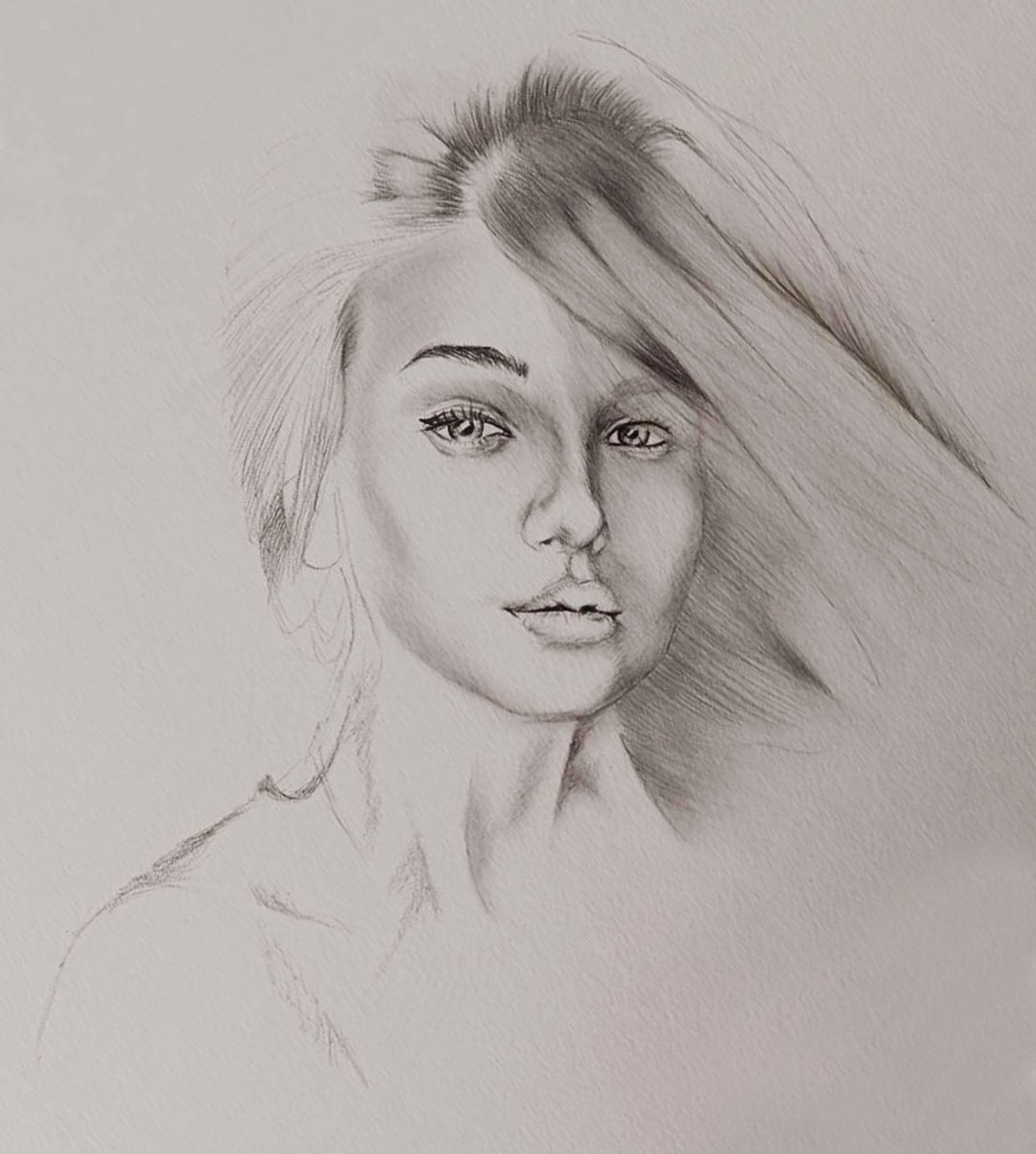 Pencil Portrait From Photo Portrait, Custom Pencil Drawing Personalized Portrait - 墙贴/壁贴 - 纸 