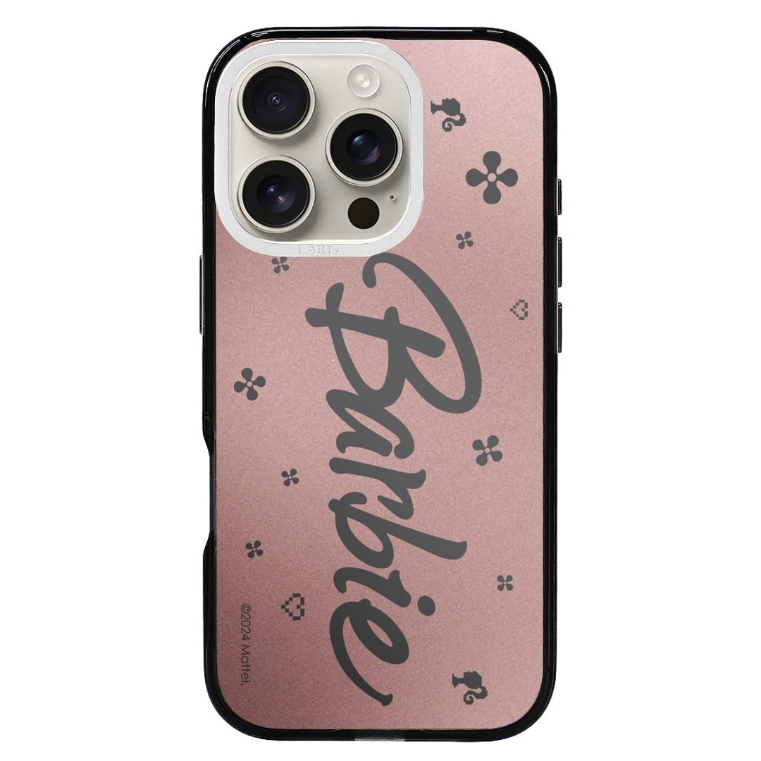 Barbie 镜面复古磨砂 磁吸版 透黑框 iPhone 16 15 14 13 Pro Max - 手机壳/手机套 - 环保材料 黑色