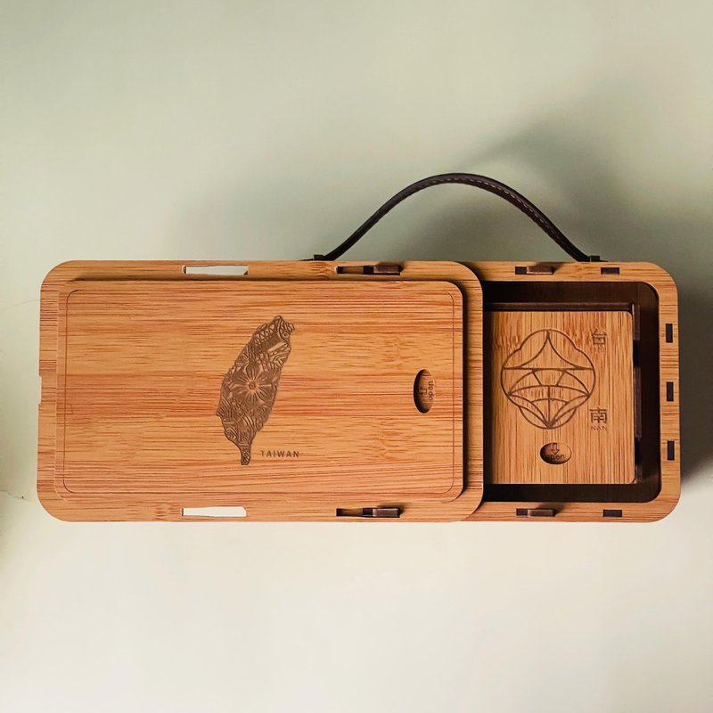 【外交送礼推荐】南城茶语礼盒/2025 台南好礼/台湾茶礼/企业赠礼/ - 茶 - 木头 