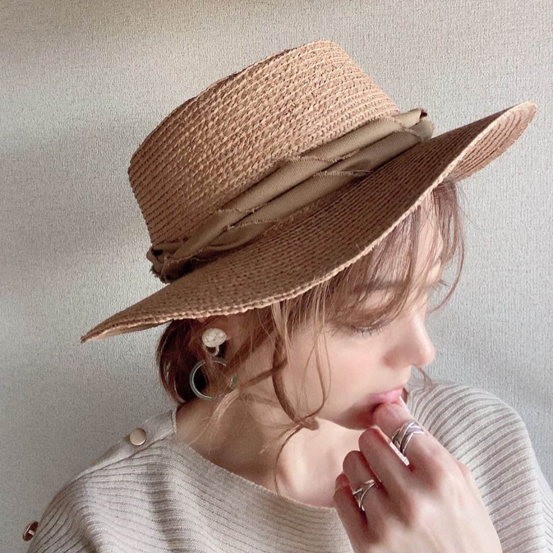 Raffia Classic Elegance Sun Hat Adjustable Twisted Ribbon ICHIYON PLUS ihat0468 - 帽子 - 其他材质 