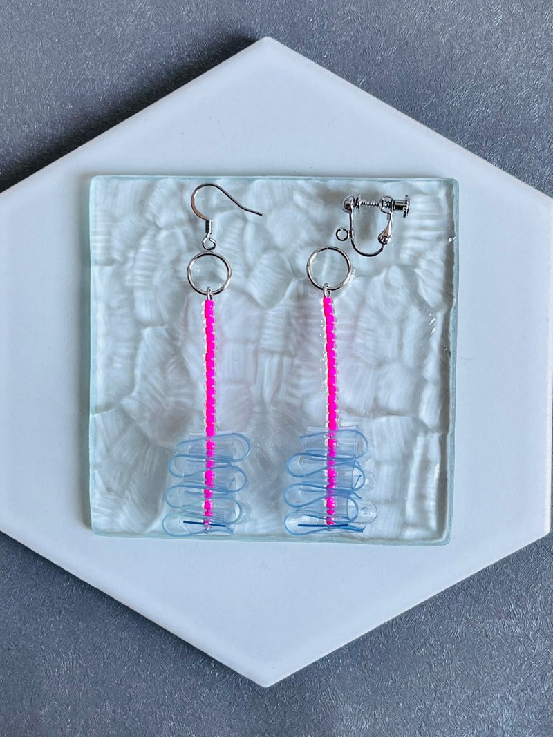 PVC 设计 A 014 耳针 / 耳夹 - 耳环/耳夹 - 其他材质 透明