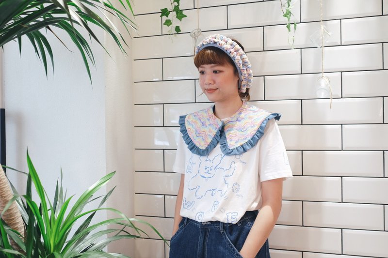 彩虹波浪牛仔领子 - 其他 - 棉．麻 