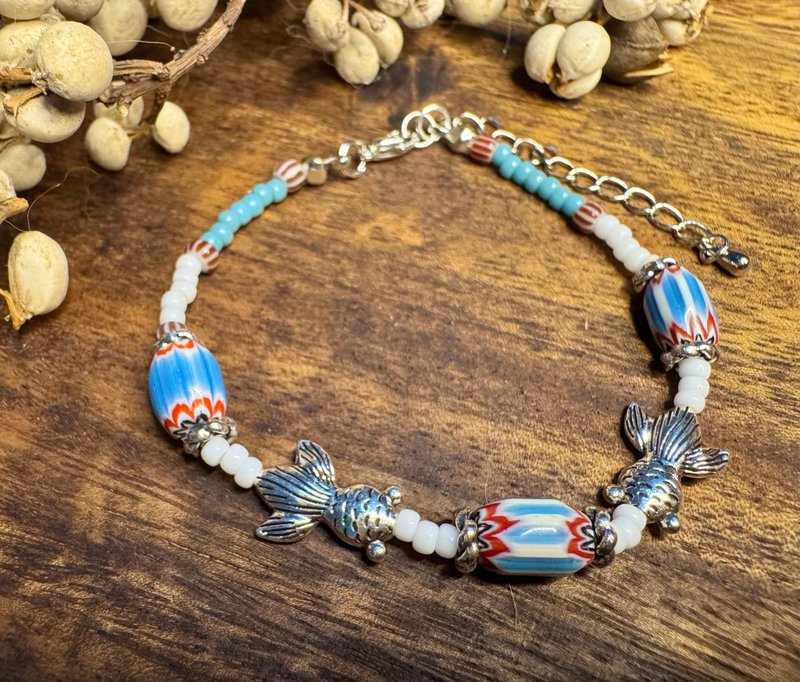 尼泊尔原创琉璃手链 A0008 相遇 - 手链/手环 - 其他材质 