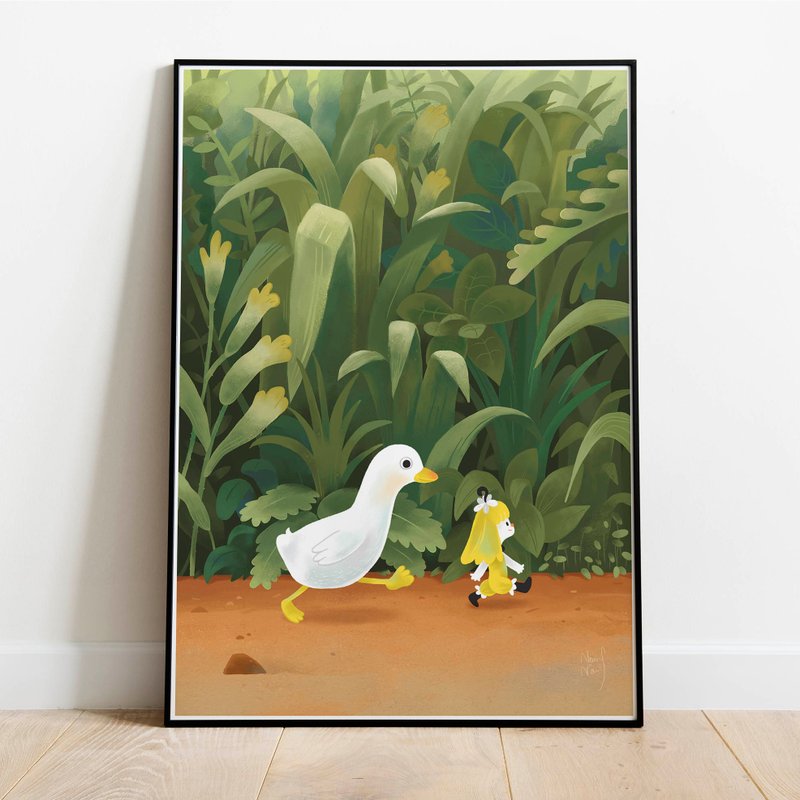 独家 -小雏菊向前走复制画不含框 - 海报/装饰画/版画 - 纸 绿色