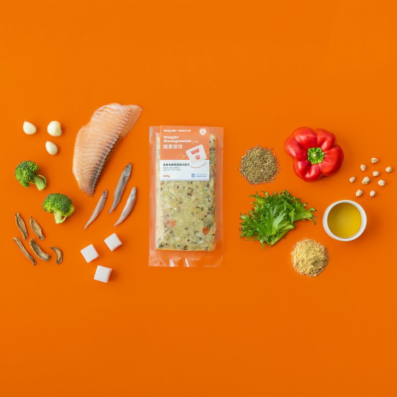 【体重管理】犬猫机能鲜食主餐－雪香鱼鲷鱼低碳水配方150g/包 - 猫罐头/鲜食 - 新鲜食材 橘色