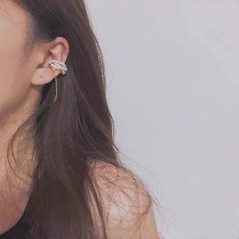 ENDRO ACC 个性珍珠耳环 - 耳环/耳夹 - 珍珠 白色