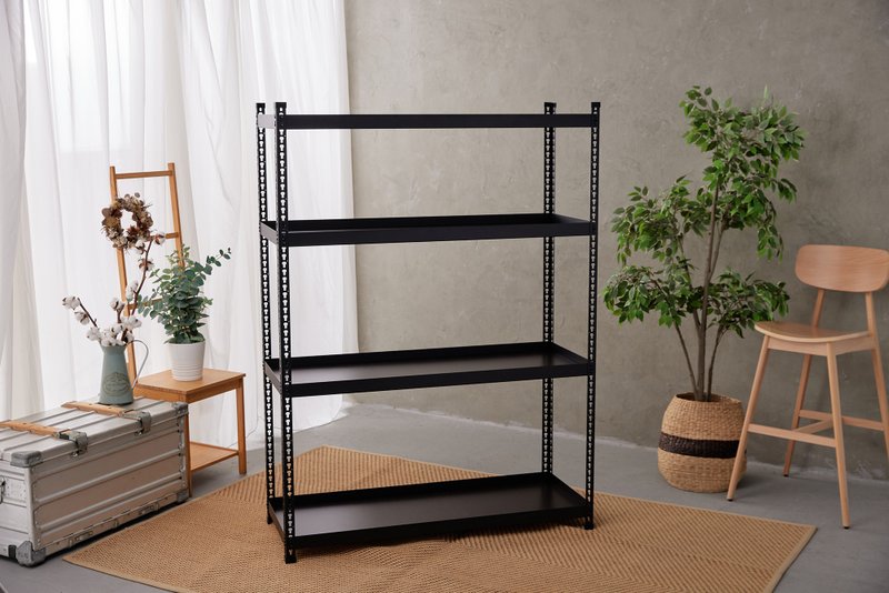 台湾制/优米/角钢/好室计划- 四层免螺丝角钢架1848 四层大型 - 其他家具 - 其他材质 黑色