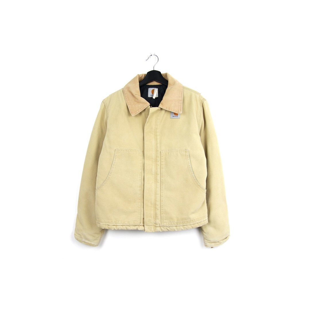 Back to Green::象牙白灯芯绒领//CARHARTT Vintage - 男装外套 - 棉 