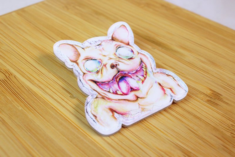 ♕ 国王 kingjun 不分美丑 僵尸狗 斗牛犬 法斗 压克力胸章 别针 勋章 - 徽章/别针 - 压克力 多色