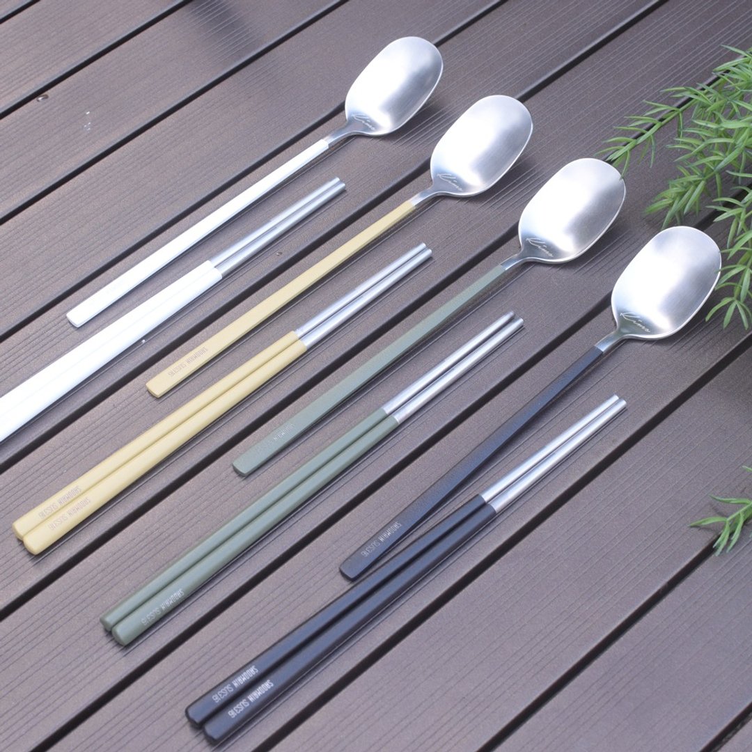 SADOMAIN 仙德曼-露营餐具组４套入组 - 餐刀/叉/匙组合 - 不锈钢 银色