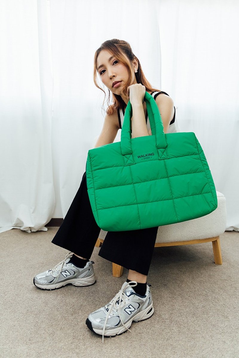 Bill Puffy Bag : Green - 公文包/医生包 - 其他材质 绿色