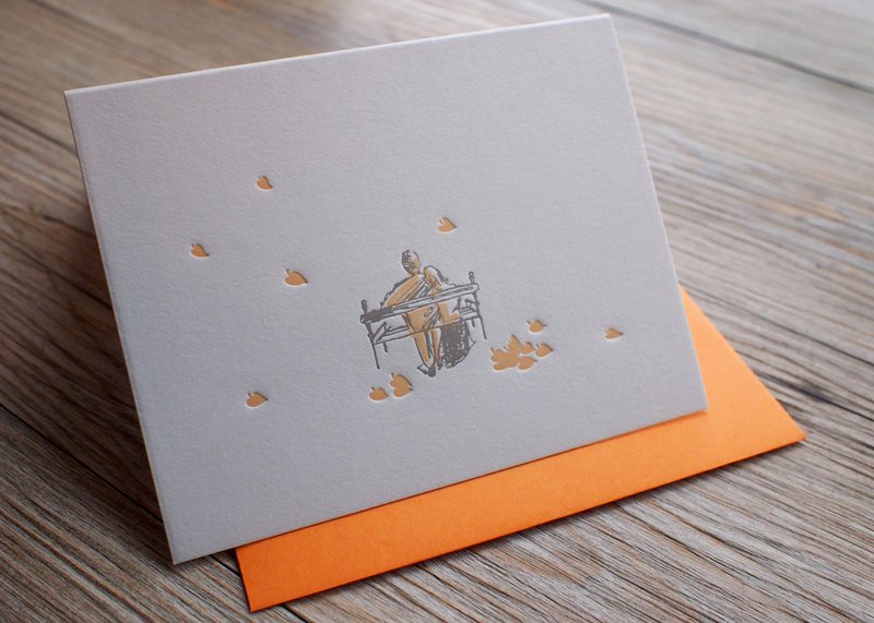 Ditto Ditto - 秋 - 活版印刷情人卡 - 卡片/明信片 - 纸 