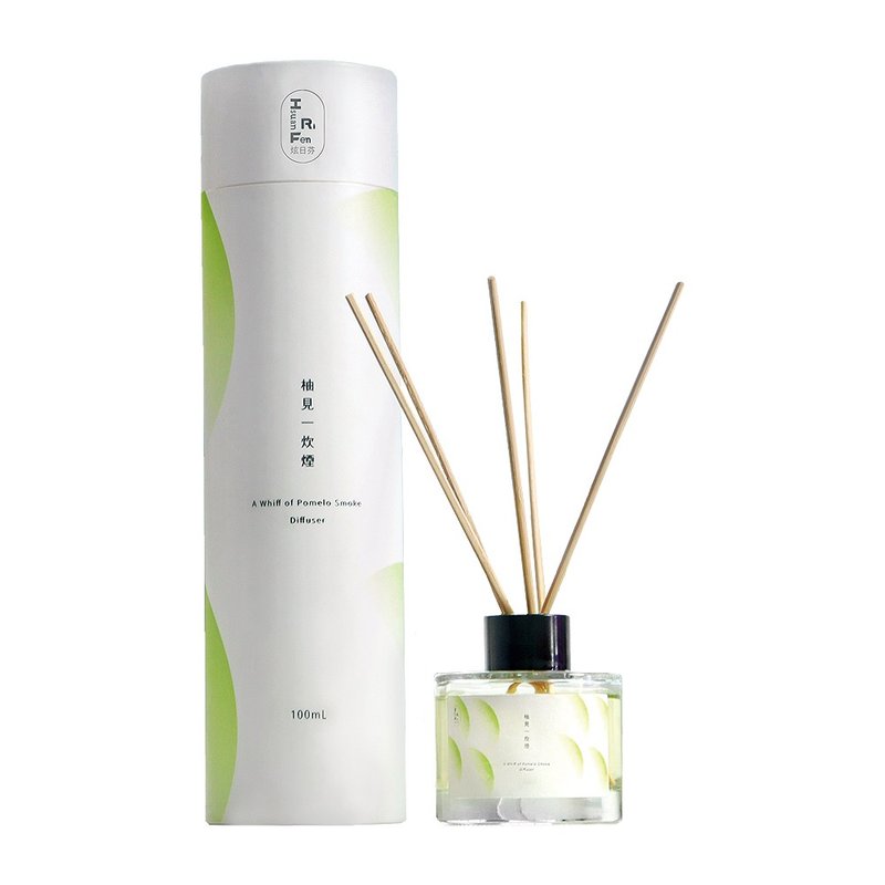 Hsuan Ri Fen 炫日芬 柚见一炊烟 扩香瓶 - 100mL - 香薰/精油/线香 - 玻璃 白色
