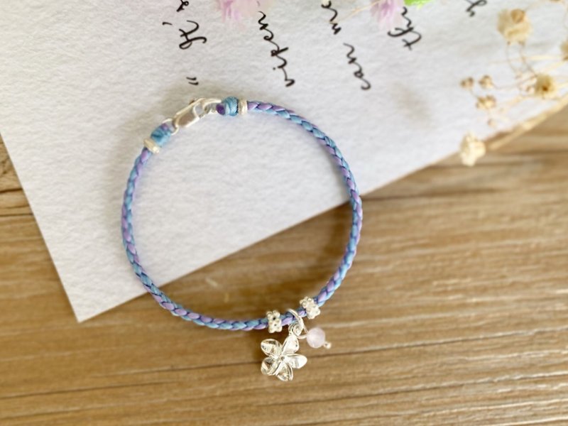 | 冰花 | 订制 x 纯银 x 蜡线 x 手环 x 手链 x 好做作 - 手链/手环 - 纯银 多色