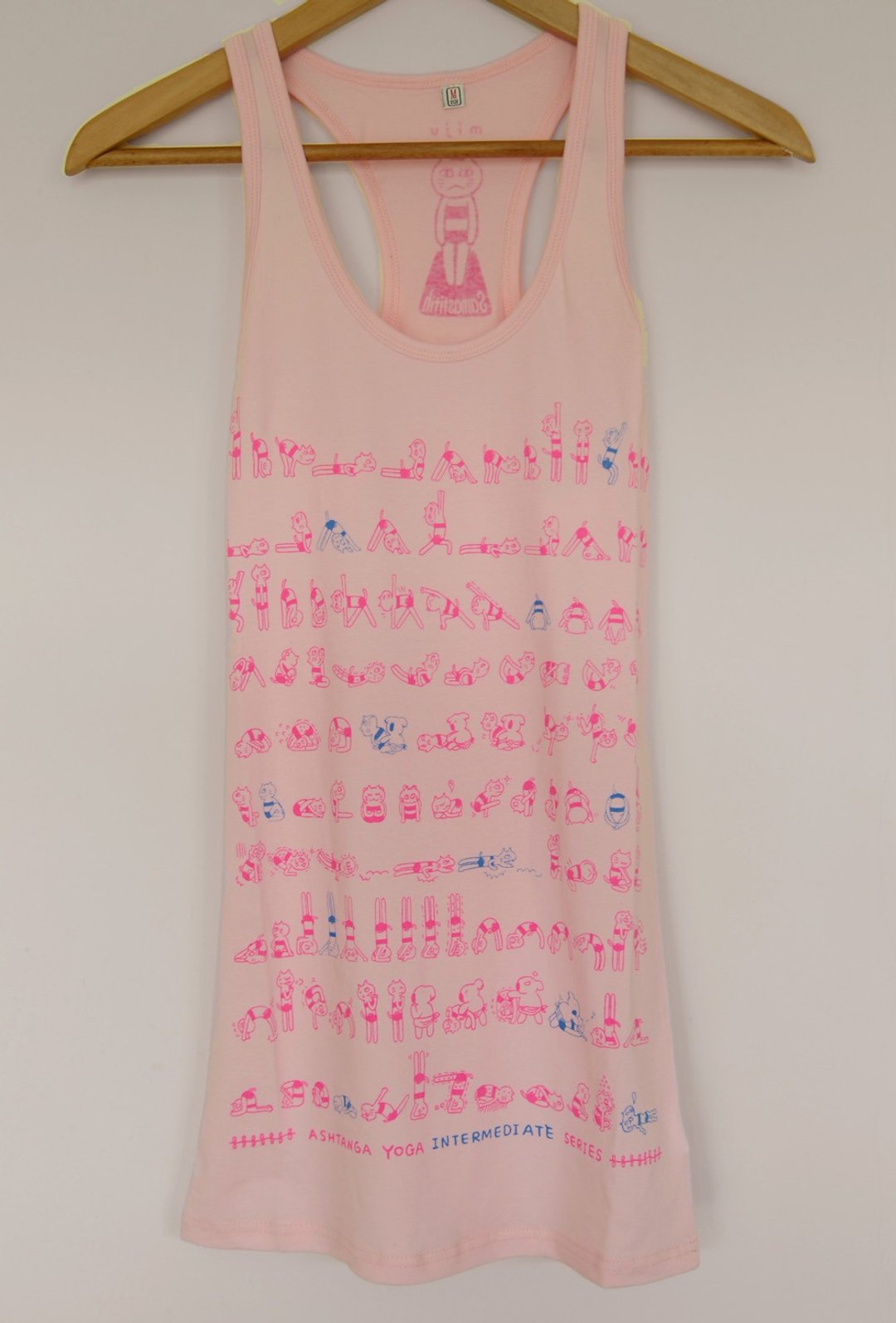 八肢猫Amie瑜珈练习背心 桃红 - 女装背心 - 棉 粉红色