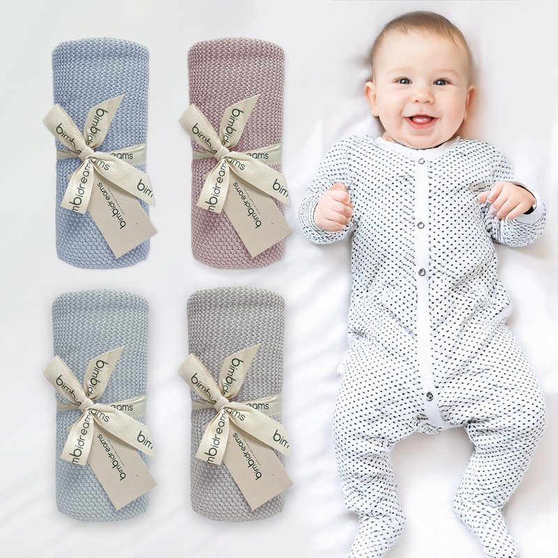 【bimbidreams】针织万用毯 75x90cm/宝宝被毯 - 婴儿床上用品 - 棉．麻 多色