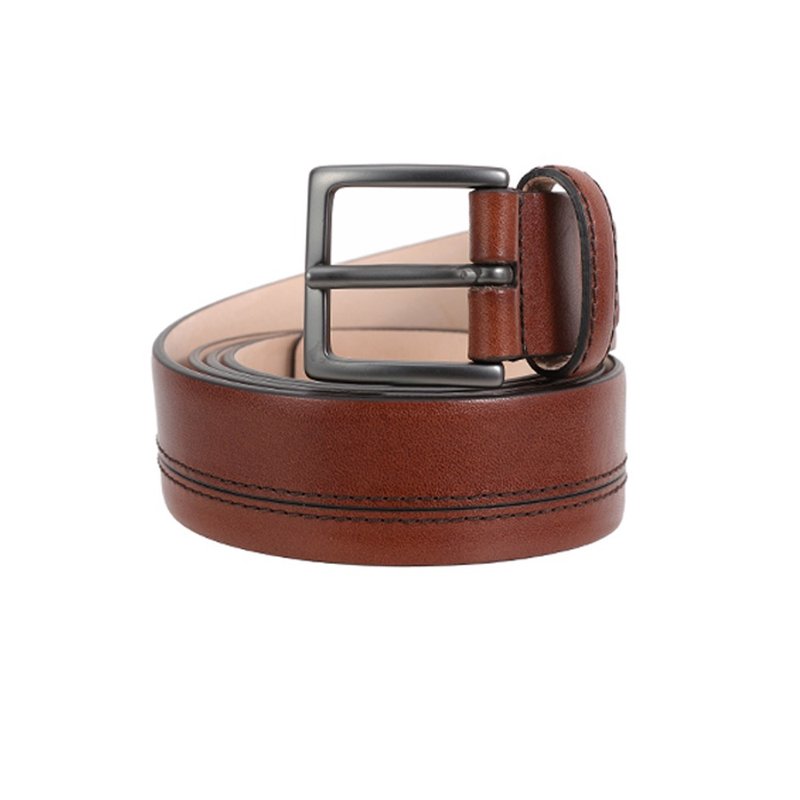 THE BRIDGE 意大利牛皮 BRUNELLESCHI 针扣皮带 - 皮带/腰带 - 真皮 咖啡色