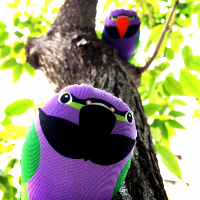 DIY手作鹦鹉 ∣ 达摩鹦鹉 Derbyan · 纸镇手作材料包 - 其他 - 其他材质 紫色