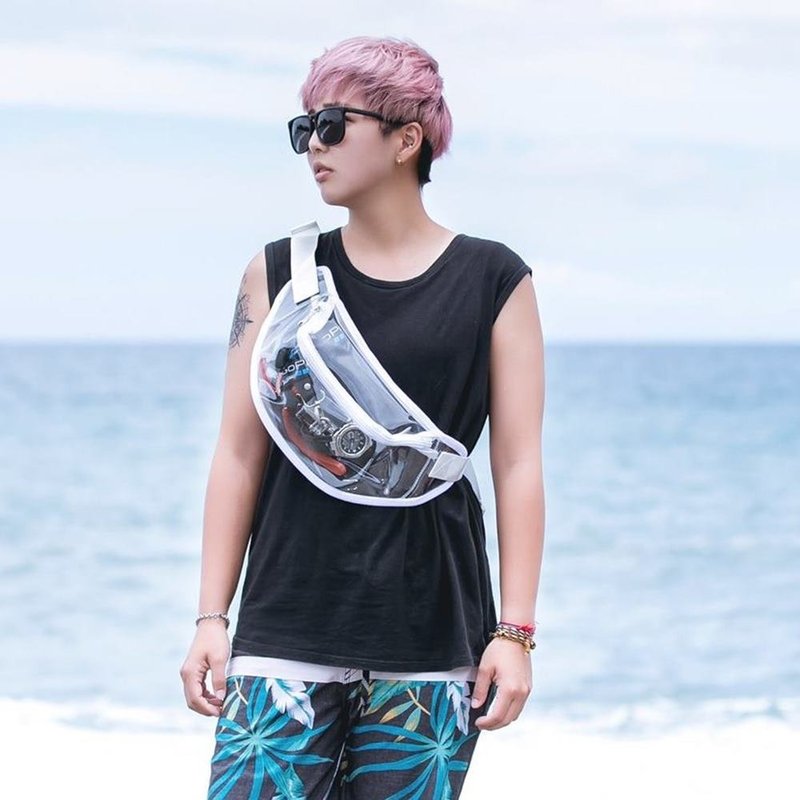 【原价880上市限定折200】军袋包 随身腰包 - 透明 - 侧背包/斜挎包 - 防水材质 透明